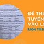 Đề Tiếng Anh Thi Vào 10 2025