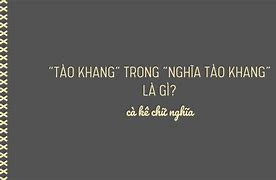 Tào Khang Nghĩa Là