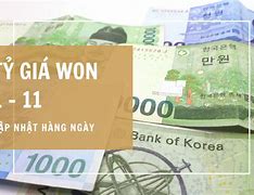 Tỷ Giá Tiền Won Hàn Quốc Hôm Nay Bidv